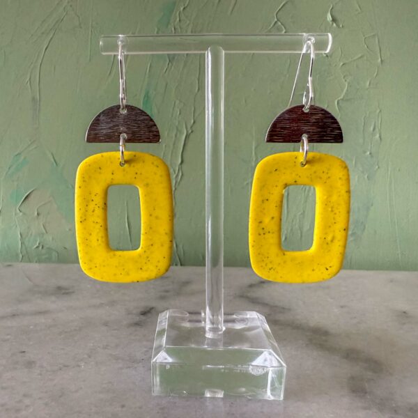 Mood Dangles - Yellow Speck