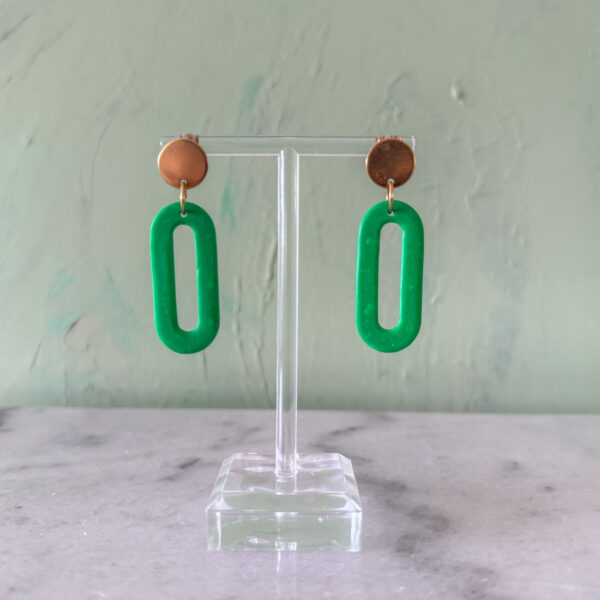 Mood Skinny Dangles - Emerald Green