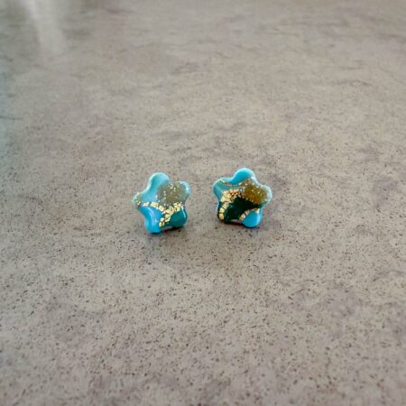 Hoopla Blue Small Star Stud